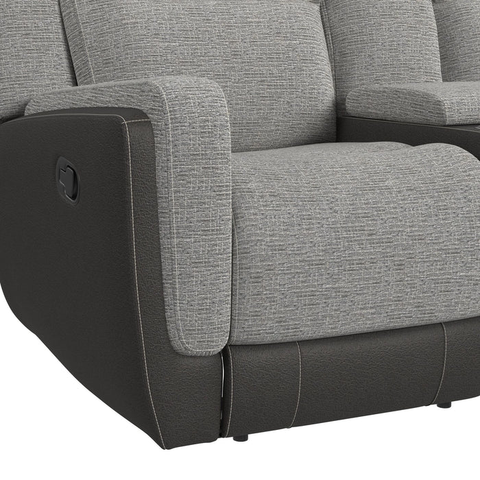 Hornet 3PC Sectional Set with Console and 2 Recliners