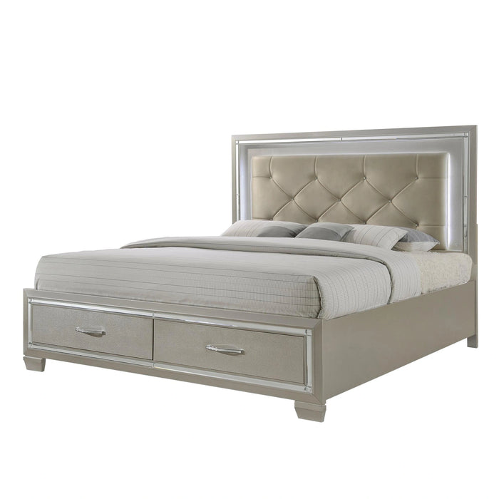 Platinum Queen Platform Storage 5PC Set