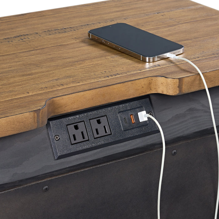 Montrose Storage Bedroom Set in Espresso & Brown