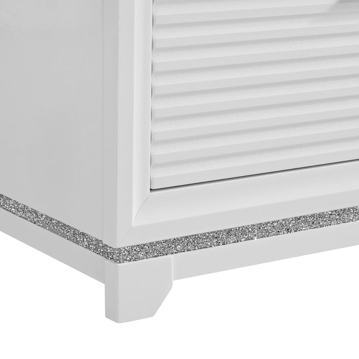 Denmark 5-Drawer Chest in White