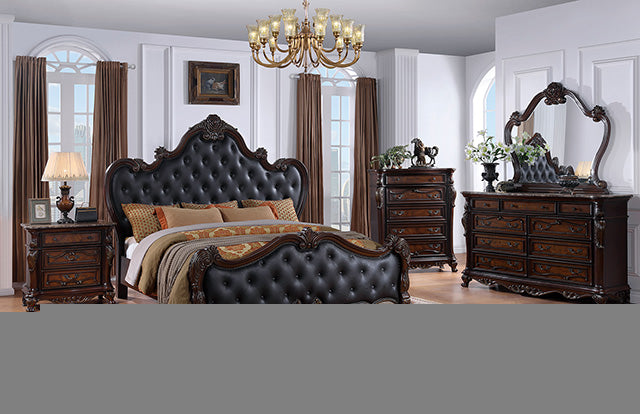 Ventresca 4 & 5 Piece Queen Bedroom Set White & Chrome