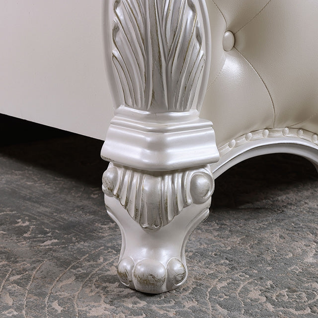 Ventresca Bed White & Chrome