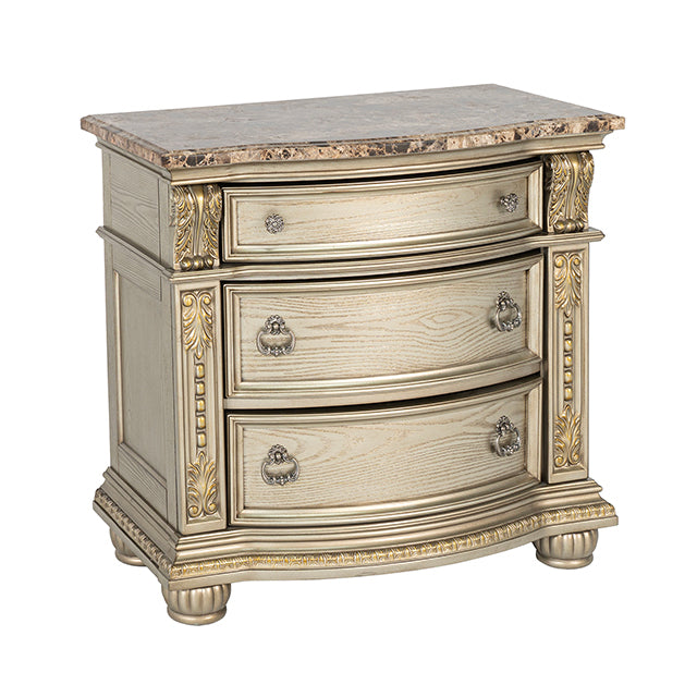 Fromberg Nightstand w/ Marble Top