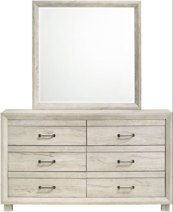 Elements International Fort Worth Mirror in White