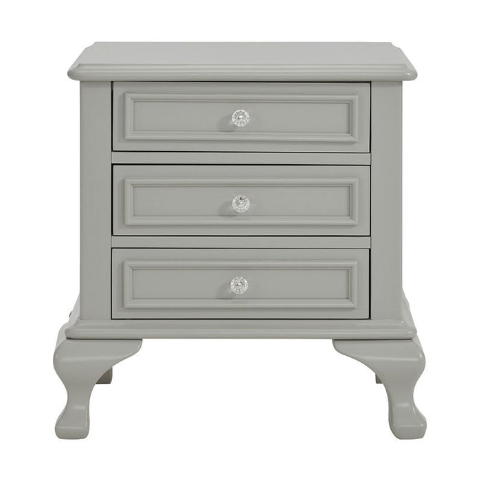 Elements International Jesse Youth Nightstand in Grey image
