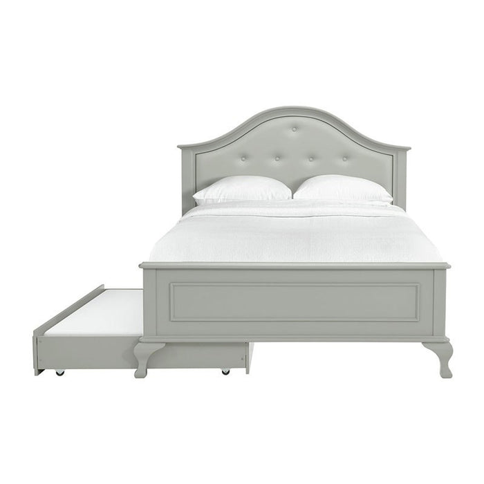 Elements International Jesse Youth Twin Panel Bed in Grey