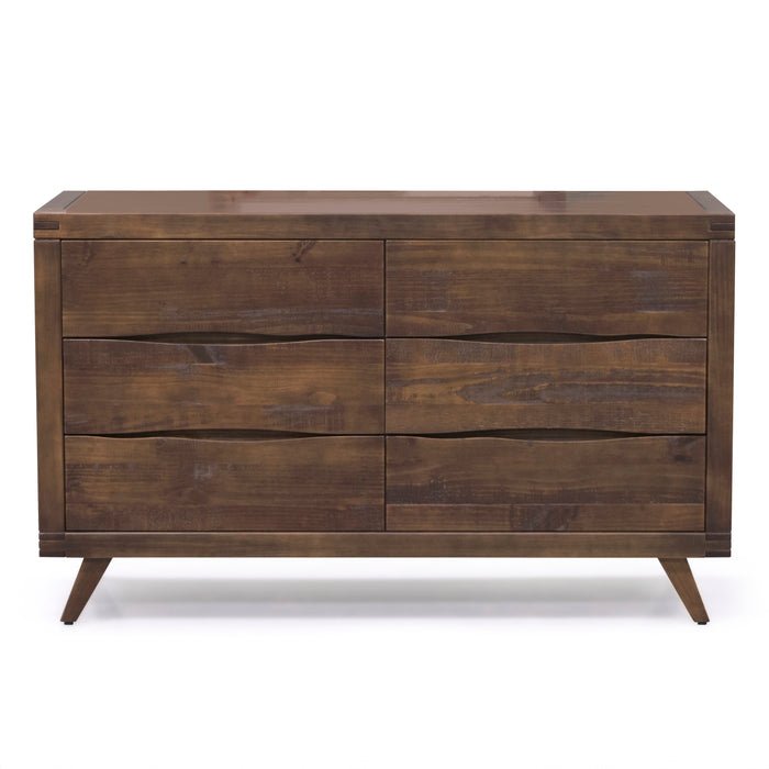 Steve Silver Pasco 6 Drawer Dresser in Cocoa