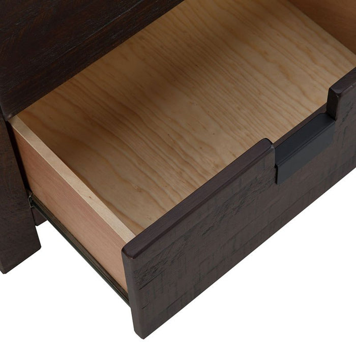 Elements International Vista Nightstand in Brown