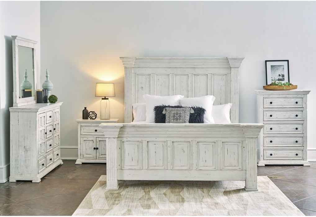 Elements International Olivia White Nightstand