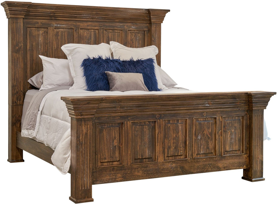 Elements International Olivia Brown Queen Panel Bed image