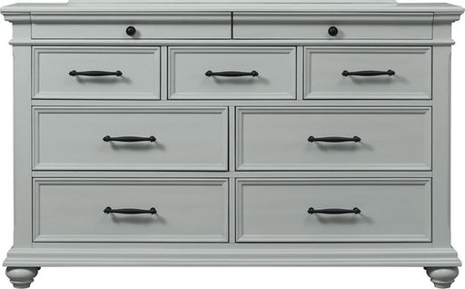 Elements International Slater 9 Drawer Dresser in Grey image