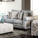 Misty Blue Gray Love Seat image