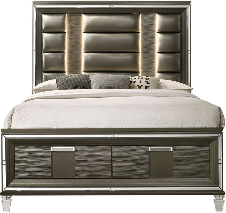 Elements International Twenty Nine Queen Storage Bed in Copper image