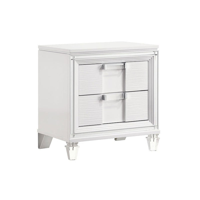 Elements International Twenty Nine Youth Nightstand in White