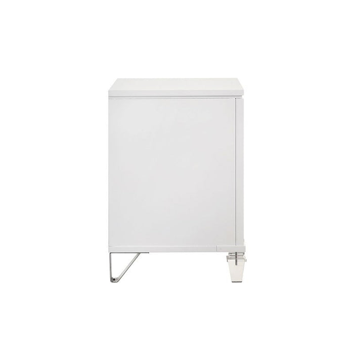 Elements International Twenty Nine Youth Nightstand in White