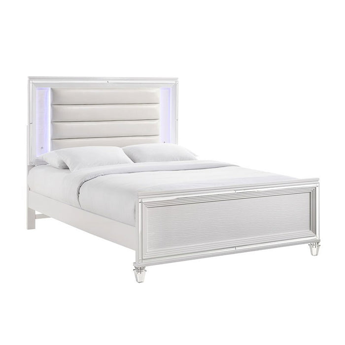 Elements International Twenty Nine Youth Full Panel Bed in White image
