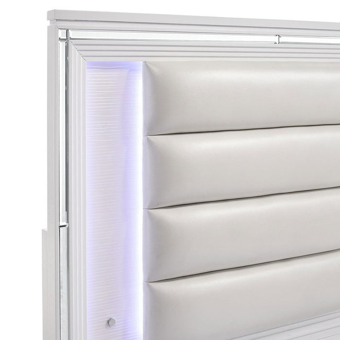 Elements International Twenty Nine Youth Twin Panel Bed in White