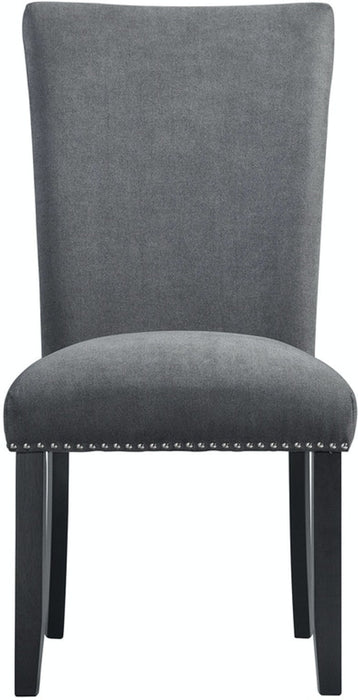 Elements International Tuscany Side Chair (Set of 2) in Black/White image