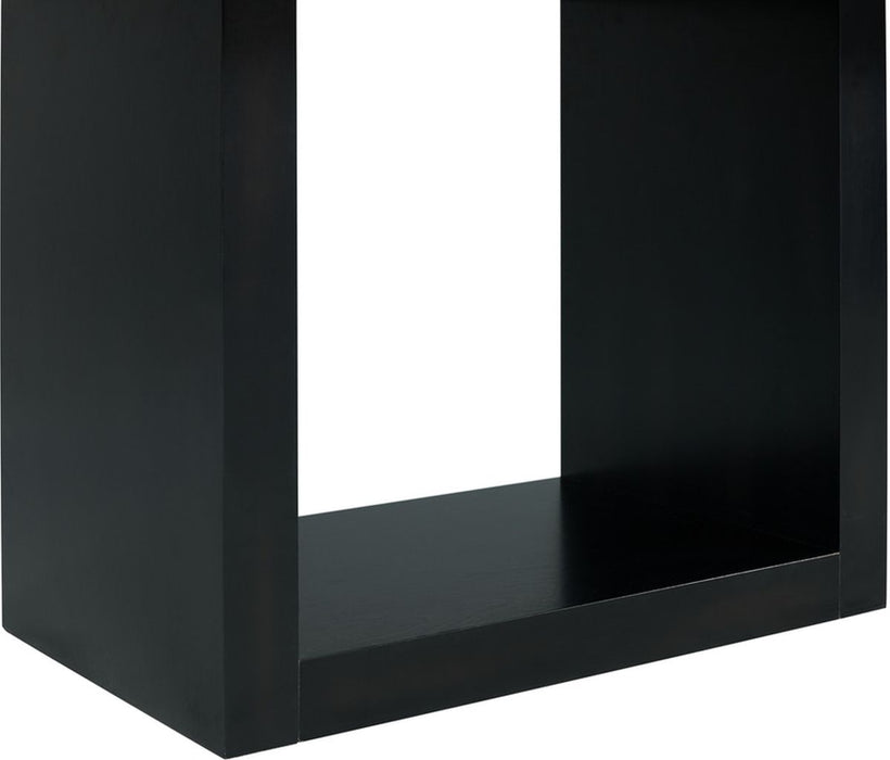 Elements International Valentino Counter Height Dining Table in Black/White CVL500CTC