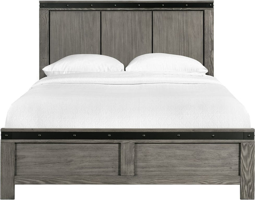 Elements International Wade Full Bed in Gray image